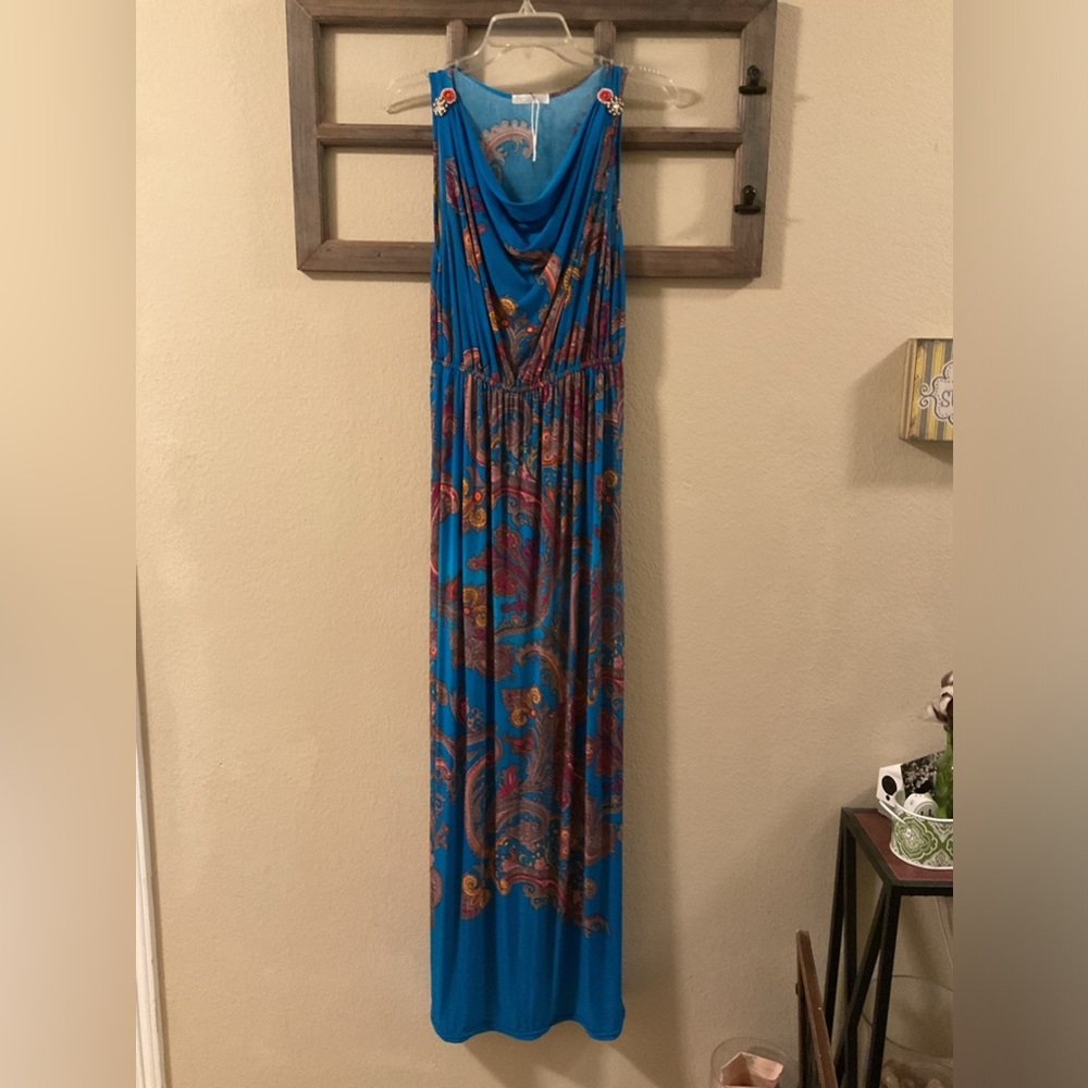 Maxi Paisley Sundress Dress